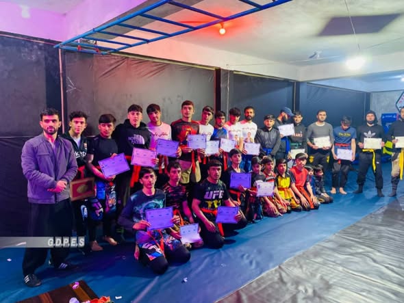 پکتیا کې د سامبو کورش ۳۰ لوبغاړو ته د ارتقأ کمربندونه وتړل شول