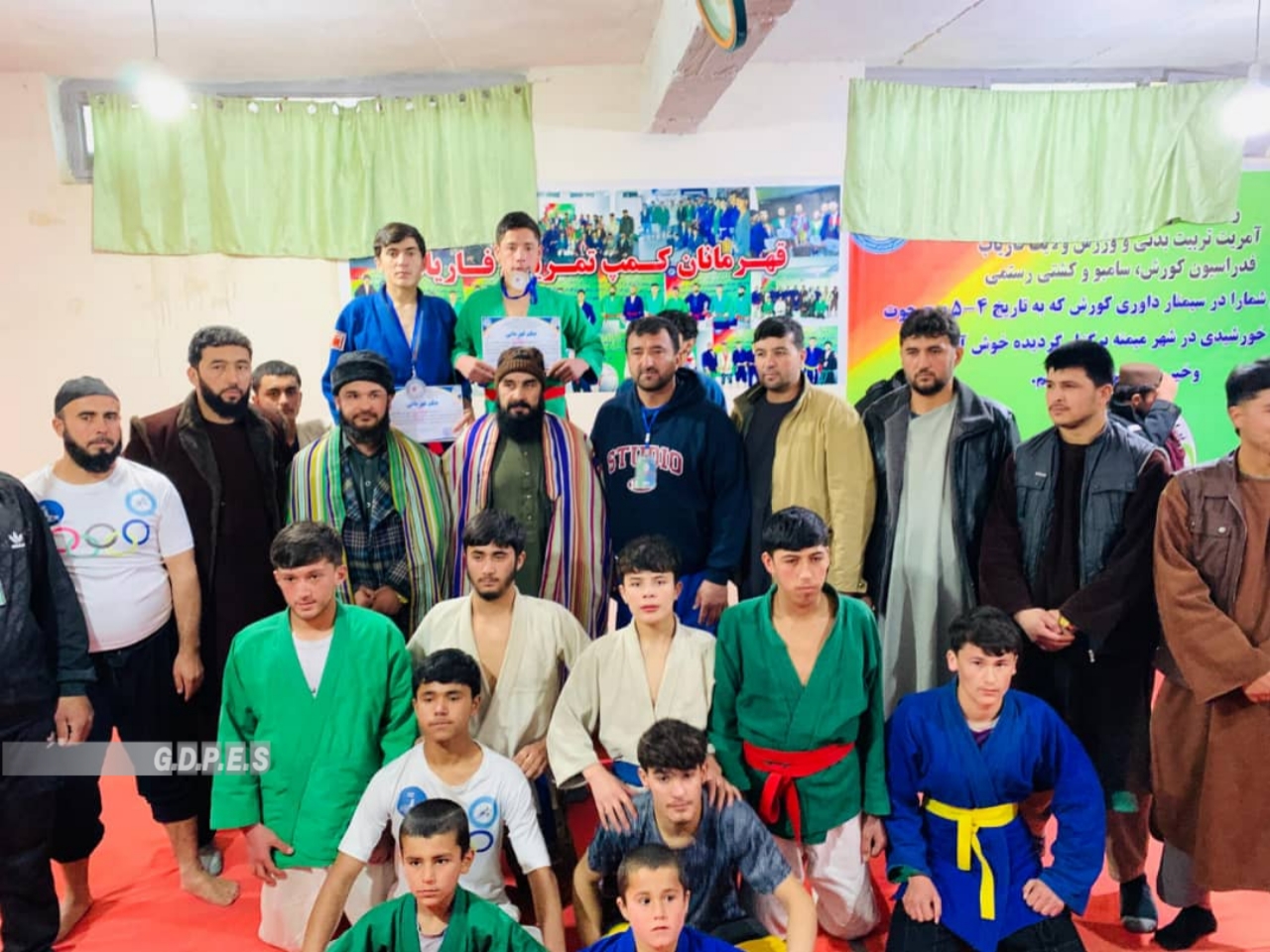 سومین دور مسابقات کورش میان ۲۰ ورزشکار در شهر میمنه مرکز ولایت فاریاب برگزار گردید