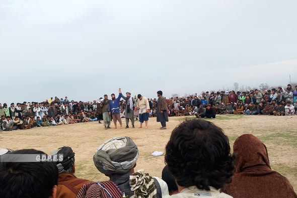 مسابقات کورش با اشتراک ۶۰ ورزشکار در ولسوالی علی آباد ولایت کندز برگزار گردید