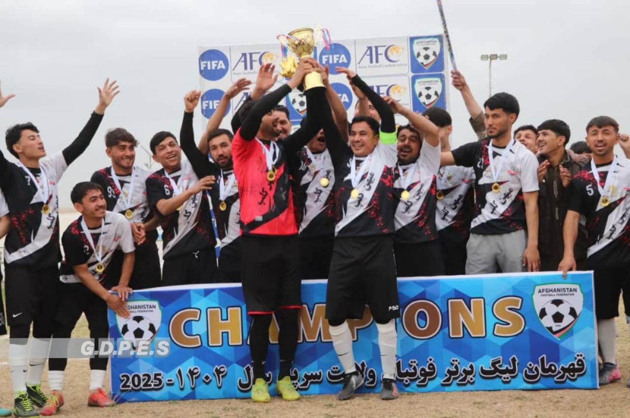 سرپل؛ رقابت های لیگ برتر فوتبال با اشتراک ۹ تیم در مرکز ولایت پایان یافت