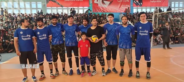 مسابقات لیگ برتر والیبال میان دوازده تیم در ولسوالی در مرکز ولایت غزنی پایان یافت