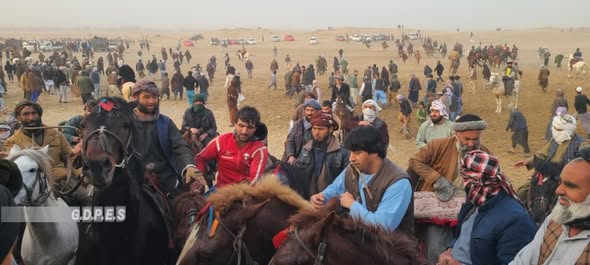 کندز؛ رقابت های بزکشی با اشتراک ۸۰ چاپنداز در ولسوالی قلعه ذال برگزار شد