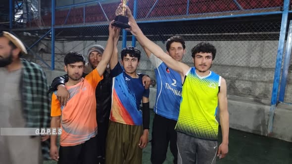 بغلان؛ رقابت های والیبال با اشتراک ۱۶ تیم در ولسوالی نهرین پایان یافت