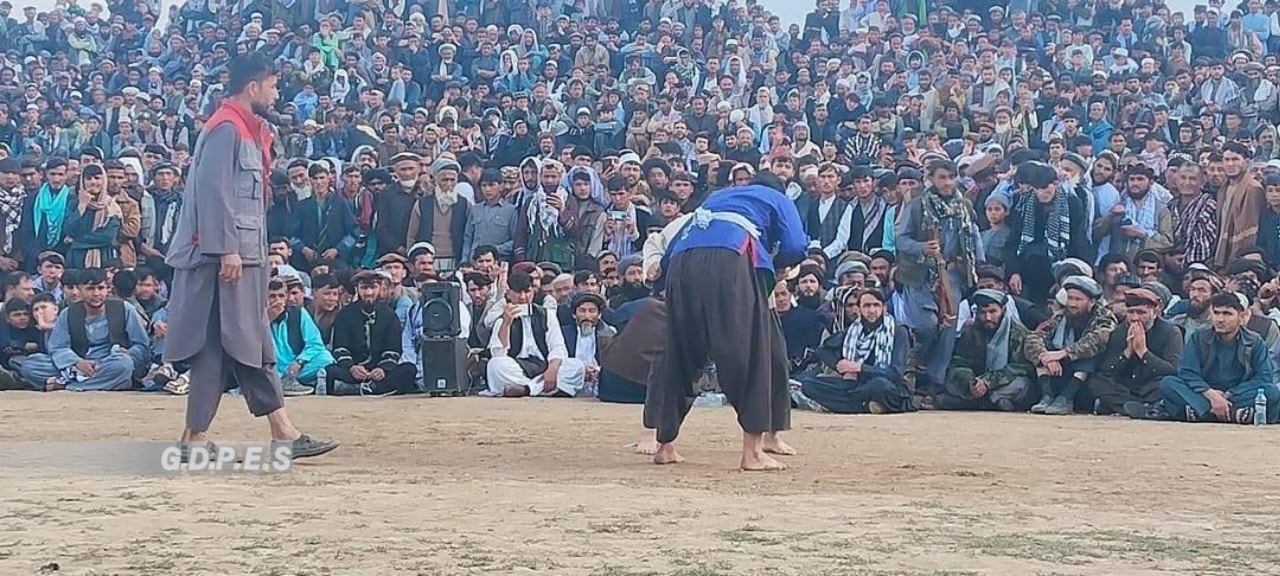 مسابقات پهلوانی محلی میان ۴۶ ورزشکار در ولسوالی دهنه‌غوری ولایت بغلان برگزار گردید