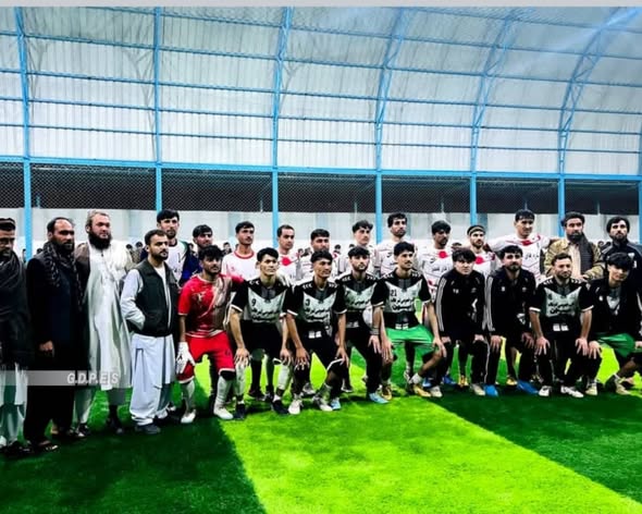 کندز؛ علي آباد ولسوالۍ کې د اتو لوبډلو ترمنځ د فوتسال سیالۍ وشوې