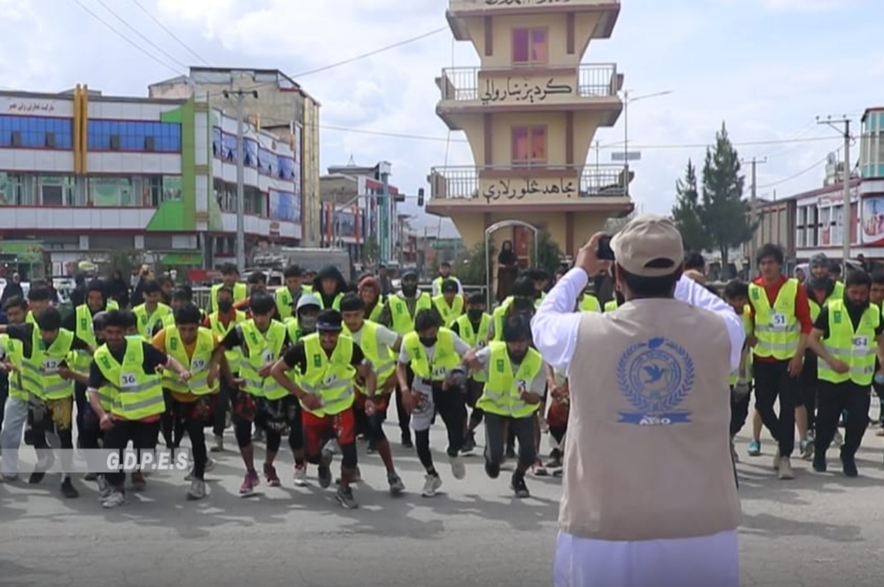 پکتیا؛ مرکز ګردېز ښار کې د ٨٠ ورزشکارانو ترمنځ د ځغاستې سیالۍ ترسره شوې