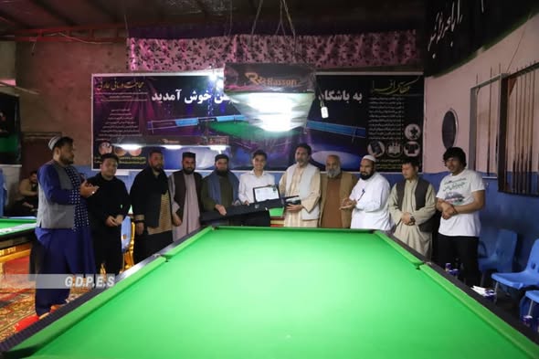 مسابقات سنوکر میان ۳۲ بازیکن در شهرک جبراییل ولایت هرات به پایان رسید