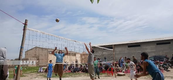 کندز؛ رقابت‌های والیبال میان ۲۲ تیم در ولسوالی امام صاحب آغاز شد