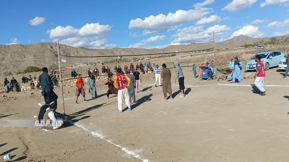 پکتیکا؛ په سروضه ولسوالي کي د ۱۵ لوبډلو ترمنځ د والیبال سیالۍ پيل شوې