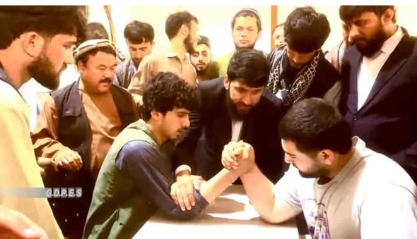 بغلان کې د ۳۵ ورزشکارانو ترمنځ د لاس چپه کولو سيالۍ وشوې