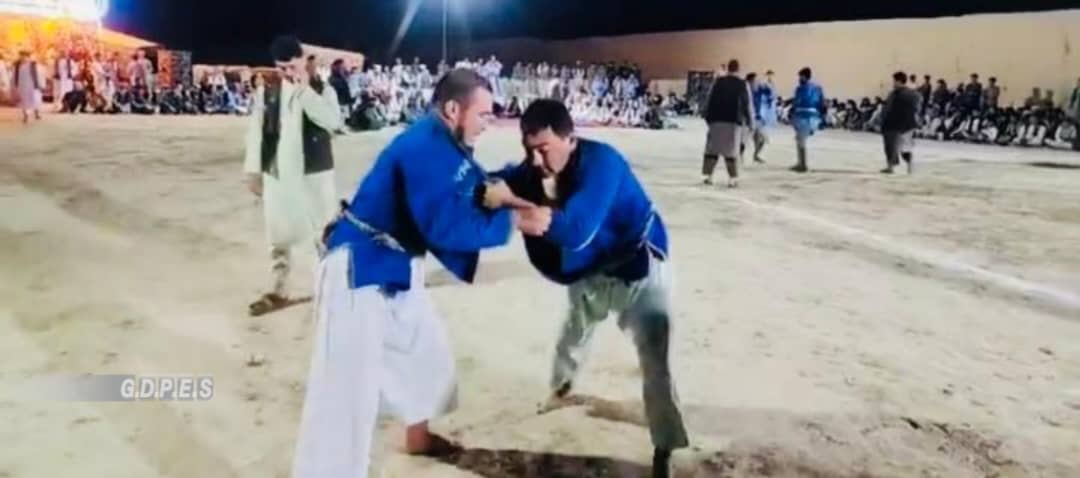 مسابقات محلی کورش با اشتراک ۵۰ ورزشکار در ولسوالی آقچه ولایت جوزجان برگزار گردید