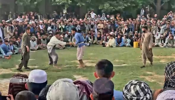 بلخ؛ زارع ولسوالۍ کې د ۱۰۰ پهلوانانو ترمنځ د کورش سیمه ییزې سیالۍ وشوې