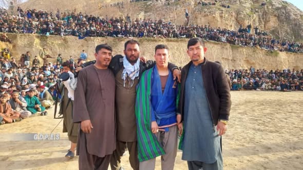 بلخ؛ زارې ولسوالۍ کې د ٩٠ پهلوانانو ترمنځ سيالۍ وشوې
