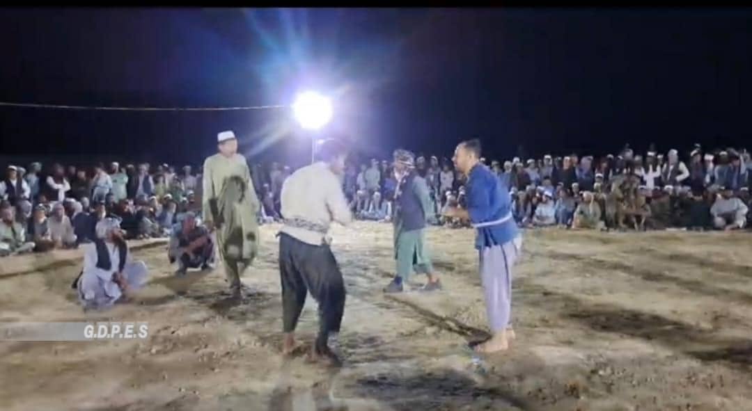 بلخ؛ چاهي ولسوالۍ کې د ۵۰ پهلوانانو ترمنځ سيالۍ وشوې