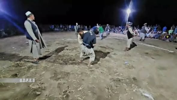 بلخ؛ شورتپې ولسوالۍ کې د ٦٠ پهلوانانو ترمنځ سيالۍ وشوې