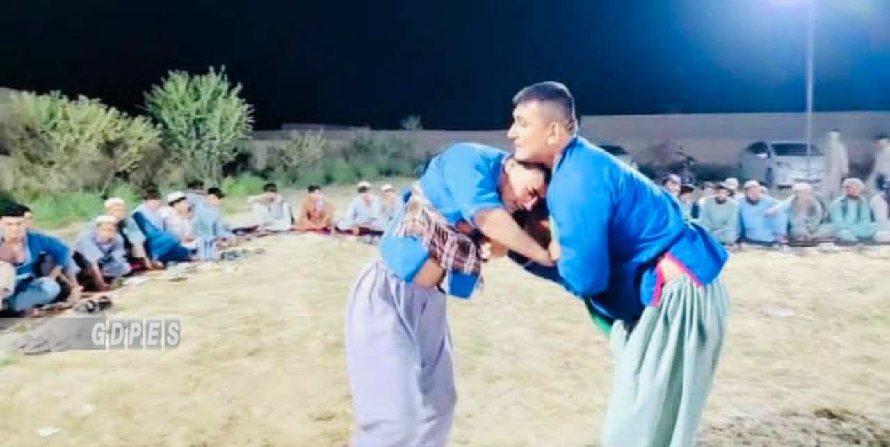 جوزجان؛ برگزاری مسابقات محلی کورش با اشتراک ۷۰ تن در ولسوالی فیض آباد