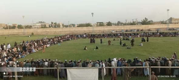 هلمند؛ مرکز لښکرګاه ښار کې د ۲۰۰ پهلوانانو ترمنځ د غېږ نیونې سیالۍ ترسره شوې
