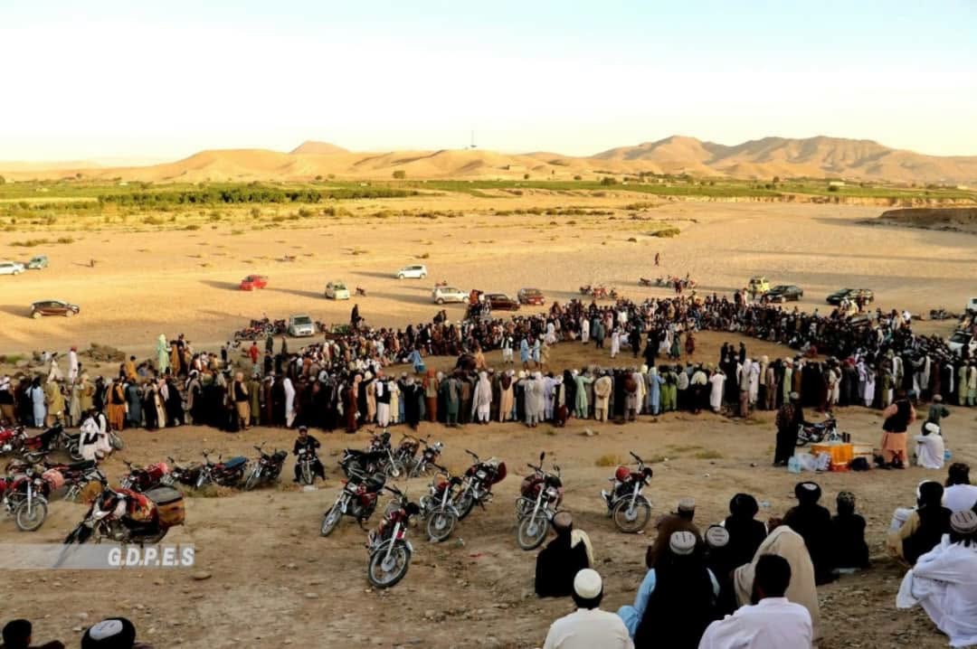 زابل؛ میزانه ولسوالۍ کې د ۴۰ ورزشکارانو ترمنځ د غېږ نیونې سیالۍ ترسره شوې