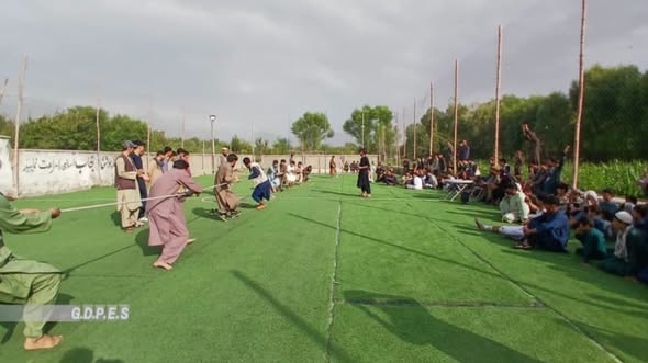 کاپیسا؛ کوهستان حصه اول ولسوالۍ کې د څلورو لوبډلو ترمنځ د رسۍ کشولو سیالۍ وشوې