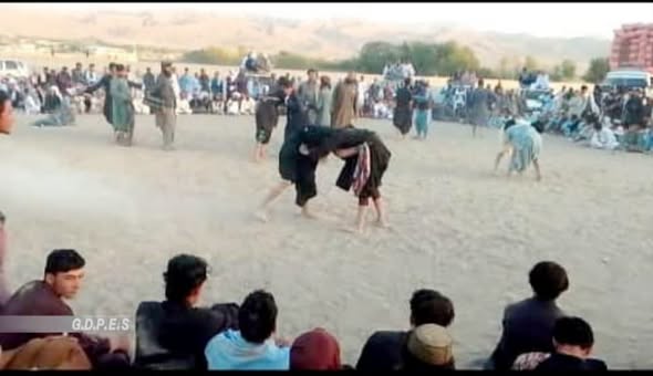 زابل؛ شینکۍ ولسوالۍ کې د ۵۰ ورزشکارانو ترمنځ د غېږ نیونې سیالۍ ترسره شوې