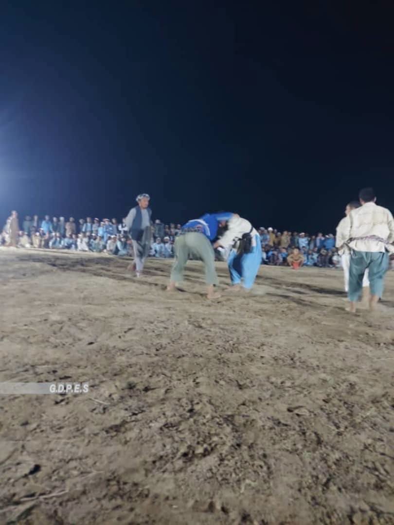 بلخ؛ چاهي ولسوالۍ کې د ۸۰ پهلوانانو ترمنځ د کورش سیالۍ ترسره شوې