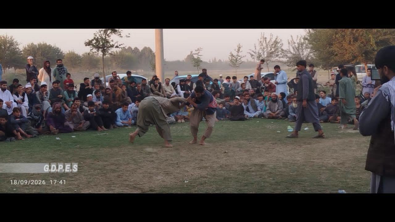 کندز؛ امام صاحب ولسوالۍ کې د ٤٥ پهلوانانو ترمنځ د پهلواني سیالۍ ترسره شوې