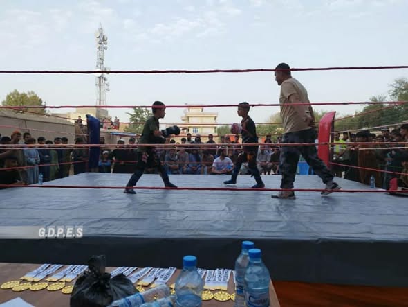 کندز؛ امام صاحب ولسوالۍ کې د ۳۲ ورزشکارانو ترمنځ د کېک بوکسينگ سيالۍ وشوې