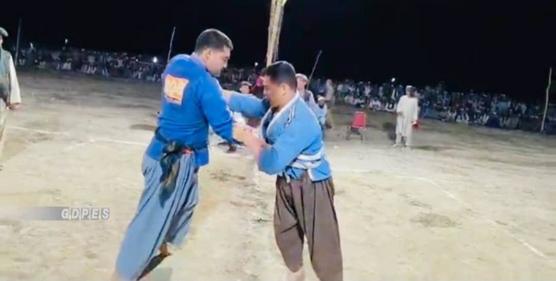 جوزجان؛ منګجک ولسوالۍ کې د ۹۰ ورزشکارانو ترمنځ د کورش سيمه ييزې سيالۍ وشوې