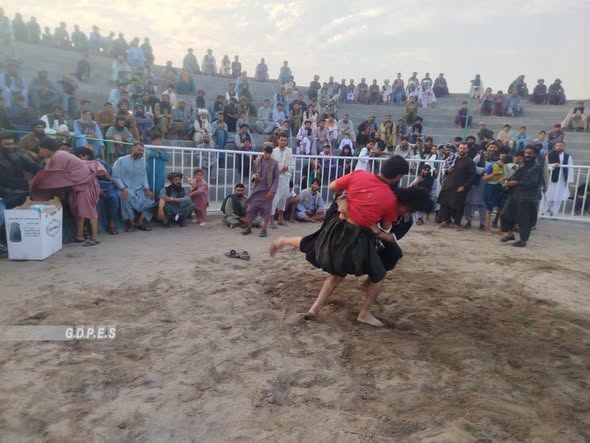 مسابقات هفتوار کشتی محلی در ولسوالی پشتون‌زرغون ولایت هرات برگزار شد