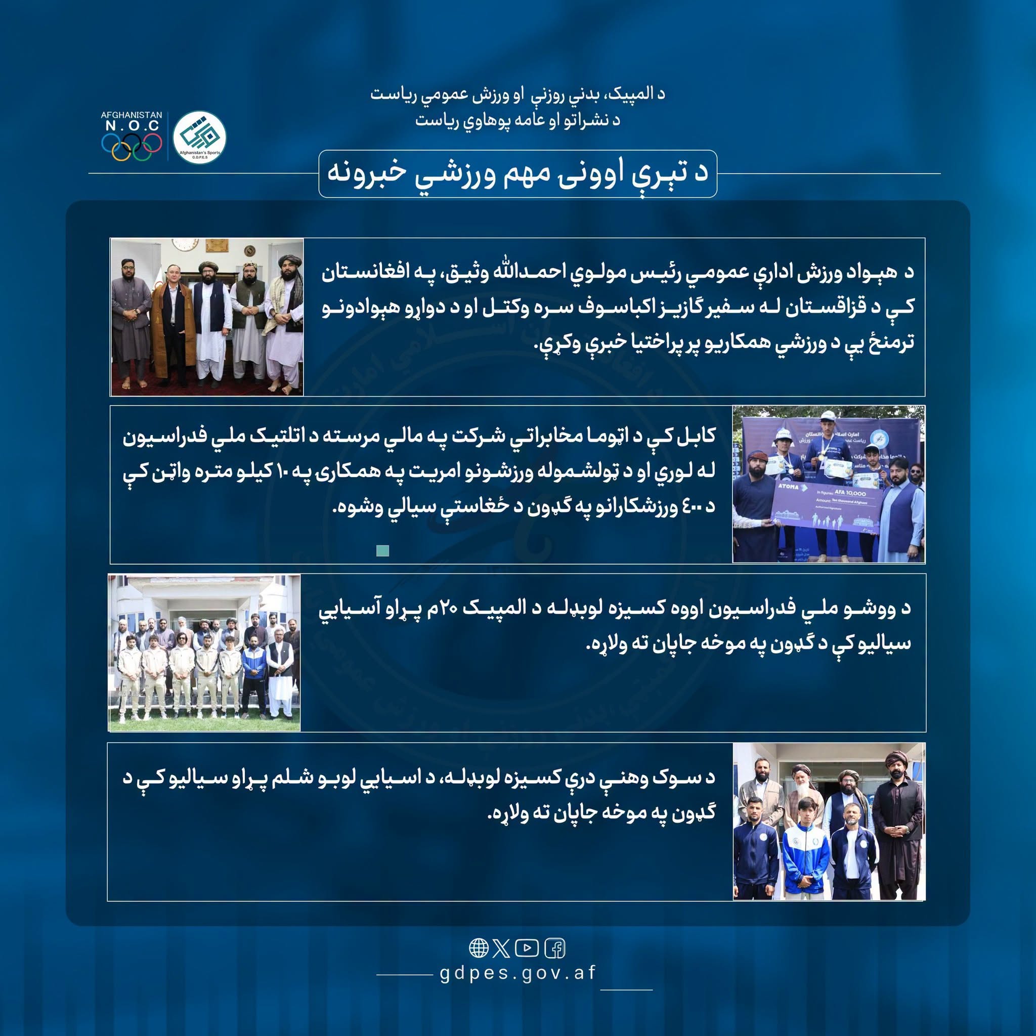 د تېرې اونۍ مهم ورزشي خبرونه!