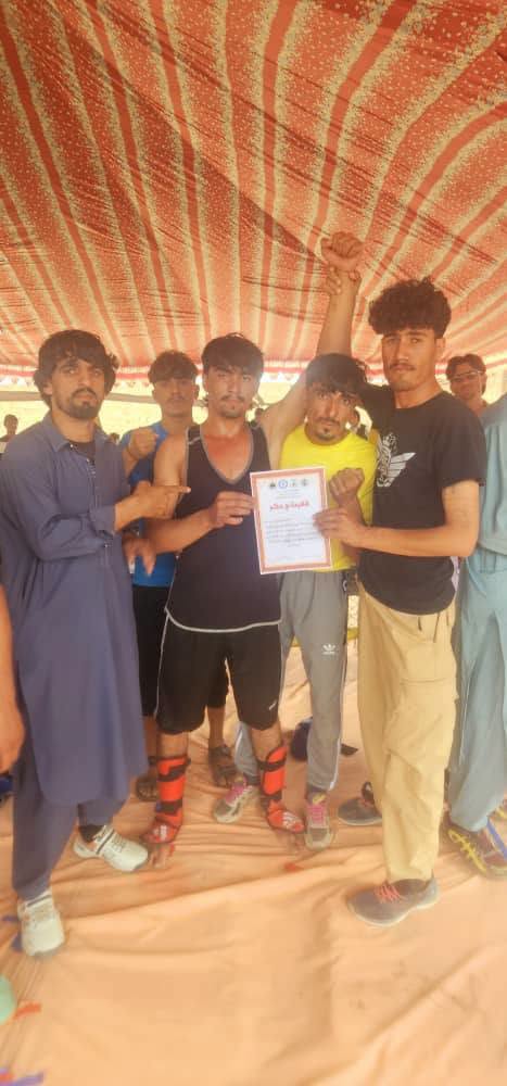 خوست؛ تڼیو ولسوالۍ کې د ۴۰ ورزشکارانو ترمنځ د طبما سیالۍ ترسره شوې