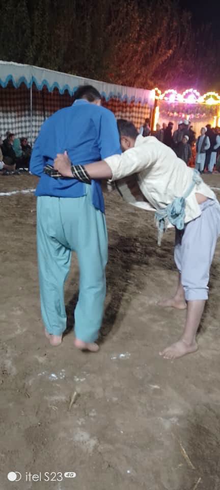 جوزجان؛ خم اب ولسوالۍ کې د ۶۰ پهلوانانو ترمنځ د پهلواني سيالۍ وشوې