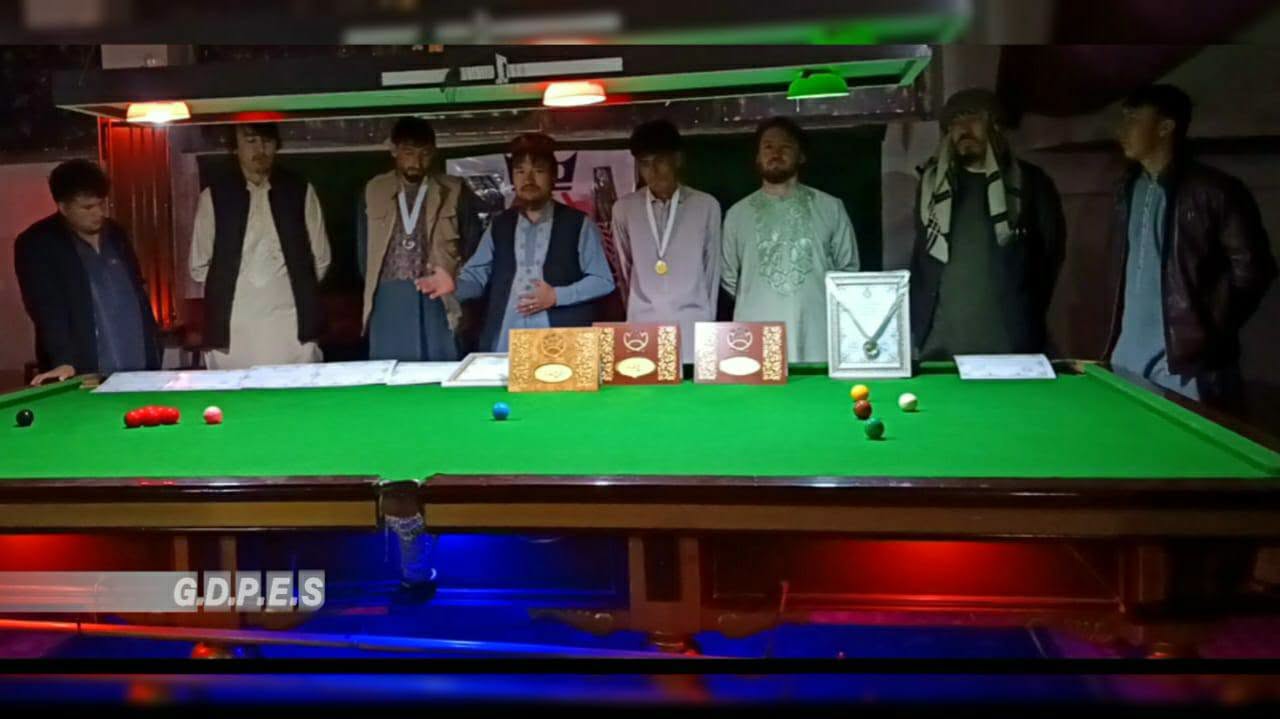 بامیان؛ رقابت های سنوکر میان ۲۰ ورزشکار به پایان رسید
