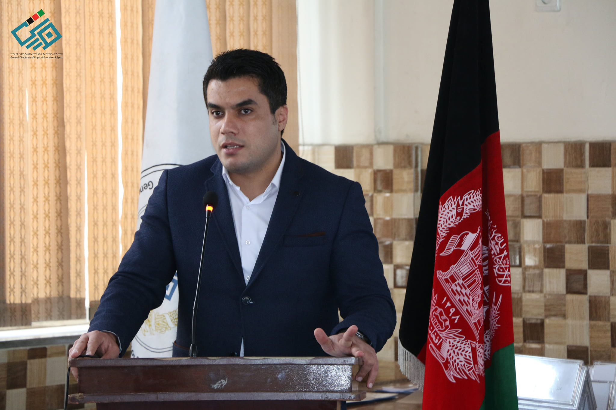 دومین روز ورکشاپ آموزشی کارمندان محلی ریاست عمومی تربیت بدنی و ورزش با صحبت حمیدالله کبیر معاون فنی و مسلکی آغاز گردید.
